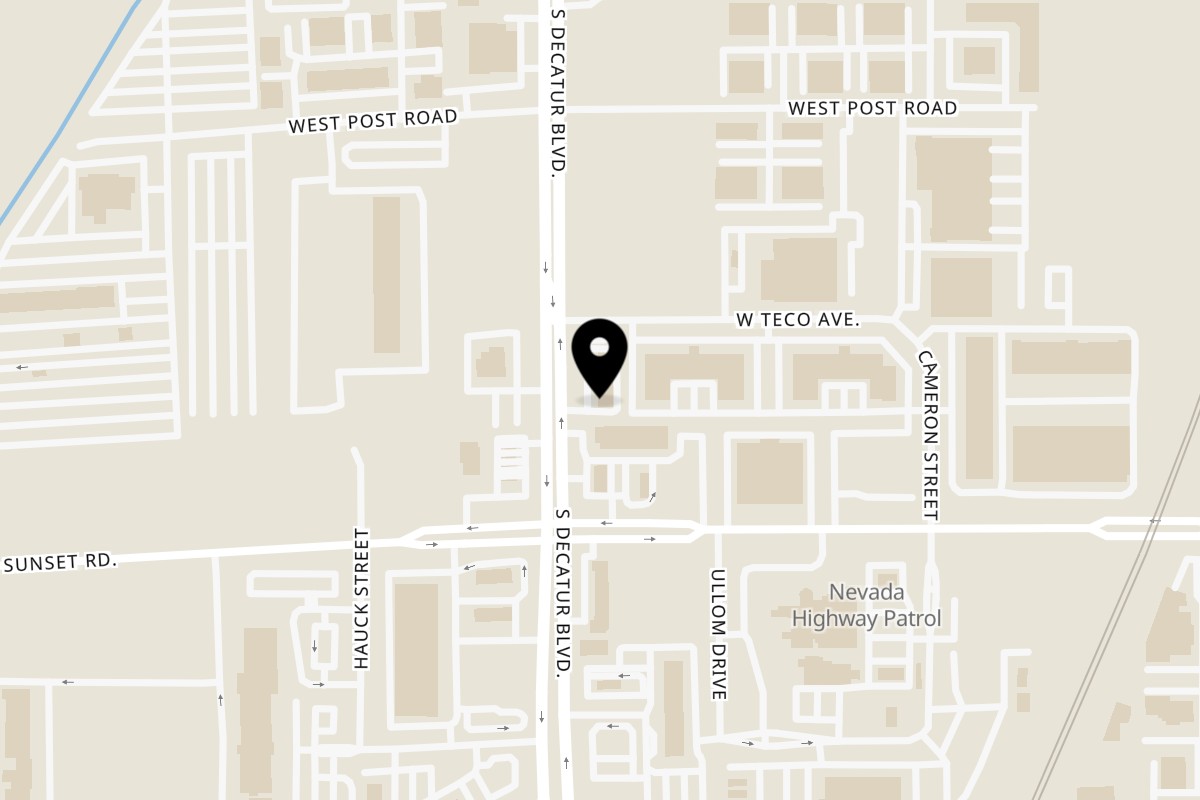Map showing the location of Imperial Chinese on 6430 S Decatur Blvd Suite #100 in Las Vegas